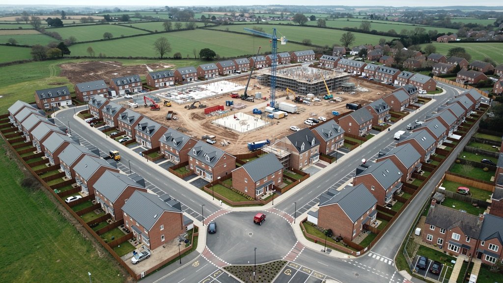 New build housing development in Staffordshire where a snagging survey would be recommended