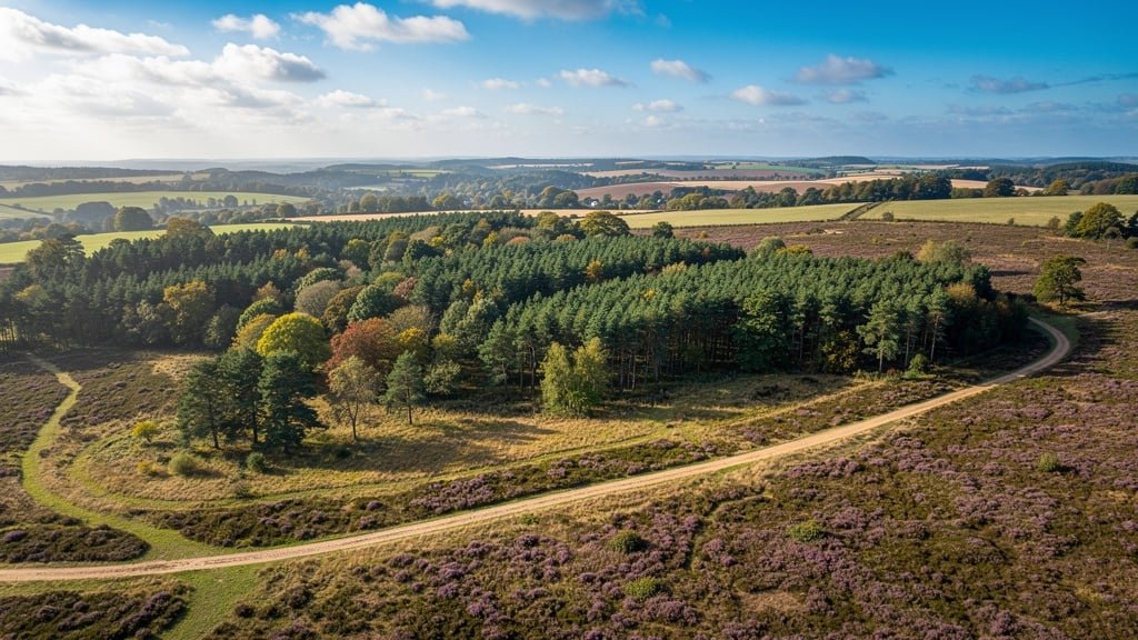 Cannock Chase heathland near Hednesford, Staffordshire